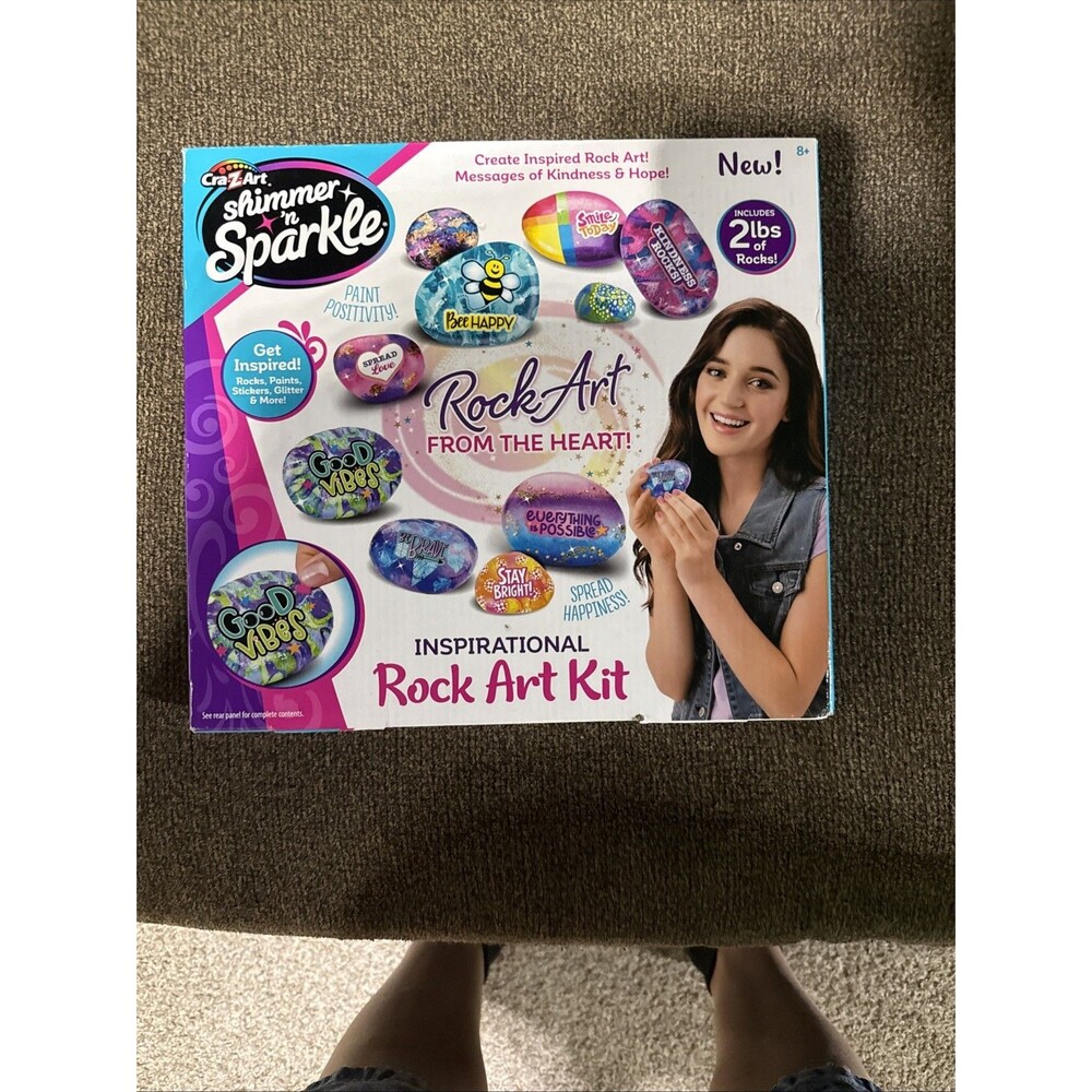 Cra-Z-Art Shimmer 'N Sparkle Inspirational Rock Art Kit-